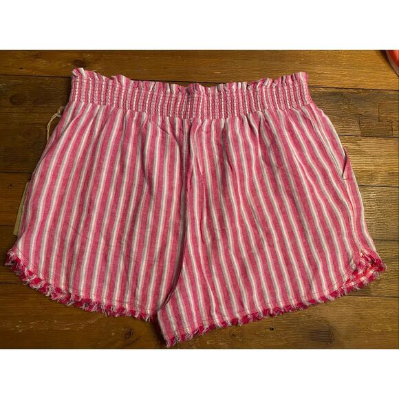 True Craft Southern Design XL NWT Pink Stripe linen shorts - Picture 5 of 7